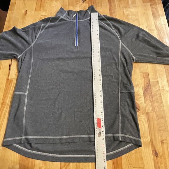 Tommy Bahama Sweater Firewall Core Half Zip Pullover Charcoal Size L - Picture 5 of 7